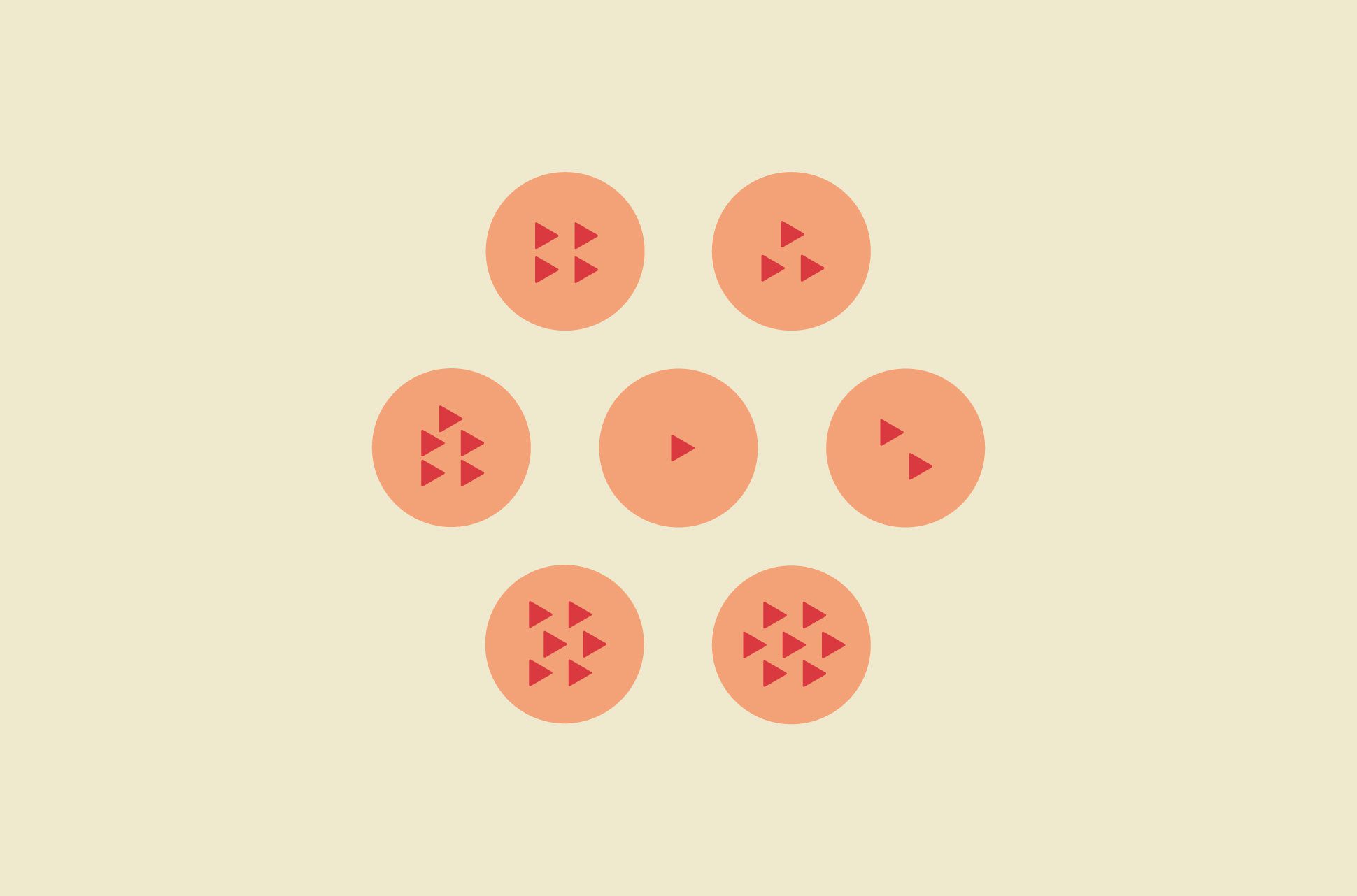 Dragon Balls with play button symbols.