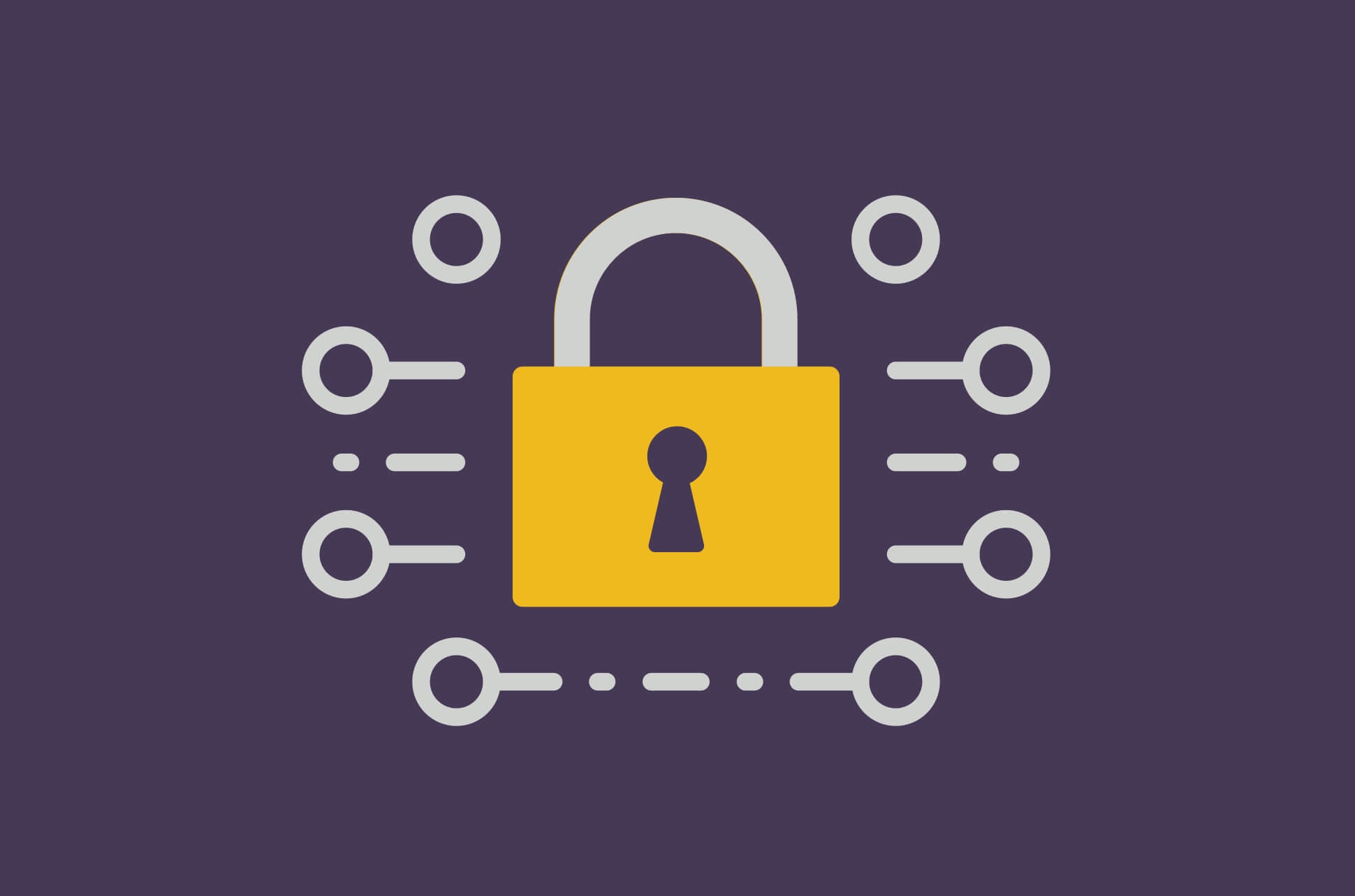 Cybersicherheit: Schloss-Symbol