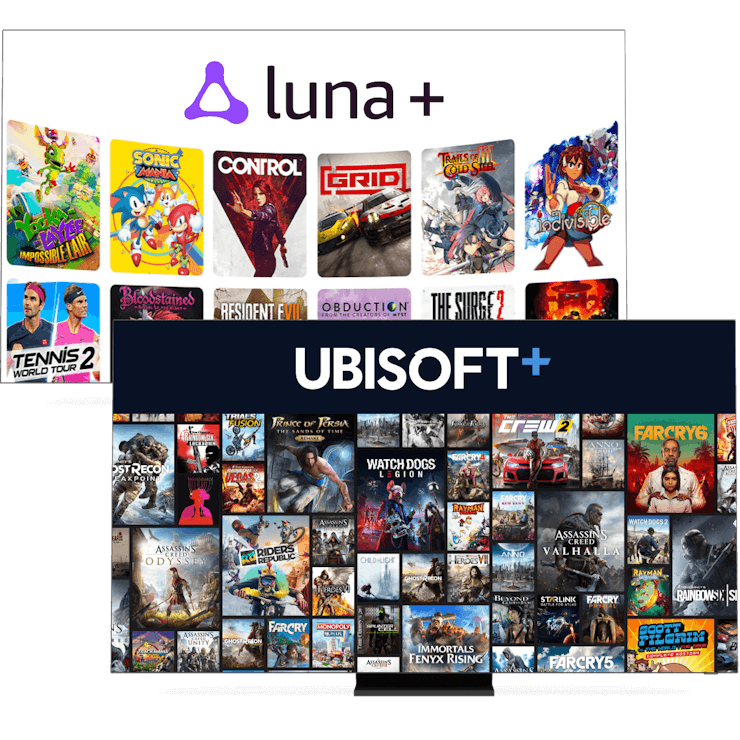 Saluran gaming Amazon Luna+ dan Ubisoft+.