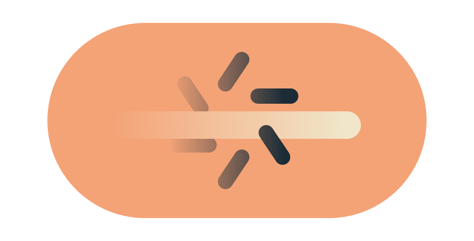 Gestur swipe melalui ikon buffering untuk mengilustrasikan penerobosan pembatasan koneksi internet.