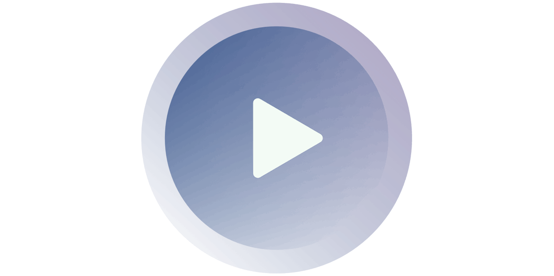 زر تشغيل أزرق.