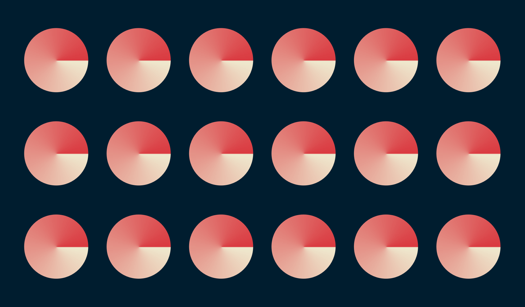 Uma grade de blocos idênticos, mostrando como o Trusted Server garante que o software e as configurações sejam consistentes em todos os servidores ExpressVPN.