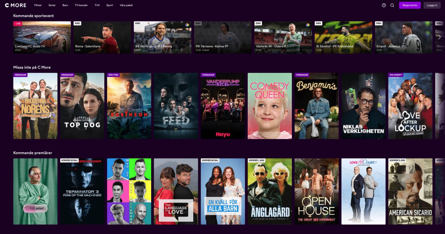Guarda C More con una VPN